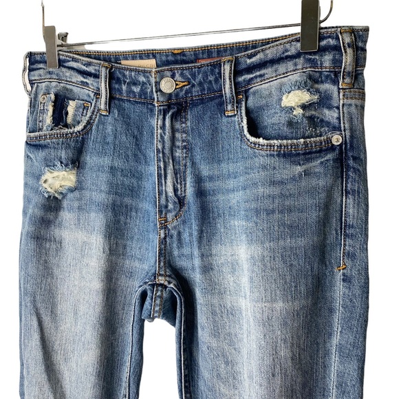 Anthropologie Pilcro and the Letterpress Sustainable Distressed Ankle Jeans 25 - Picture 4 of 9